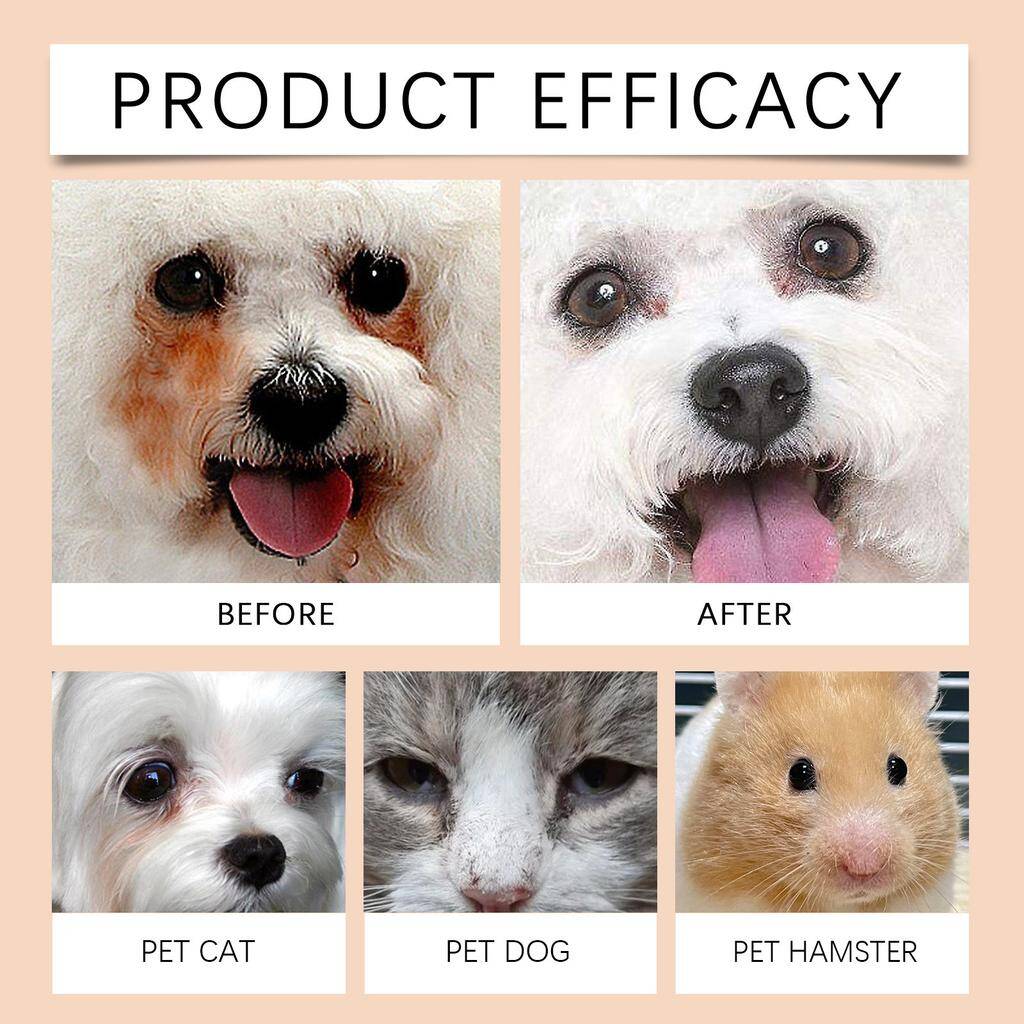 کرم طبیعی حذف لکه اشک Yegbong برای سگ و گربه